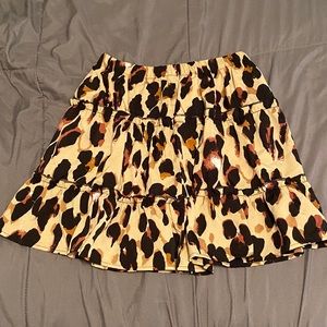 Cheetah Print flowy skirt
